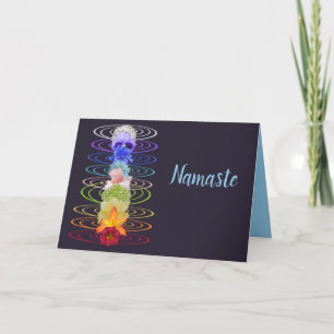 Namaste citat Tack Chakra Flower Andlig Kort