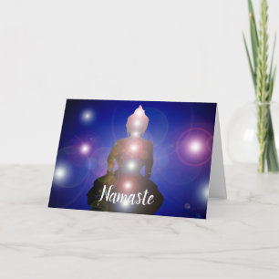 Namaste citat Tack Chakra Yoga Buddha Kort