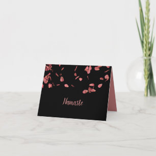 Namaste citat Tack Romantic Ro Petals Kort