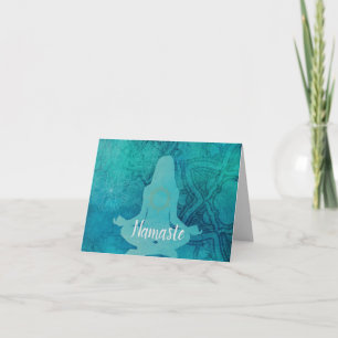 Namaste citat Tack Zen Yoga Meditation Kort