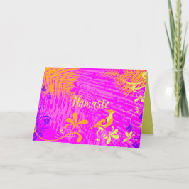 Namaste citat Vår Tropiska Blommigten Tack Kort