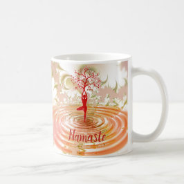 Namaste citat Yoga Livets träd Zen Kaffemugg