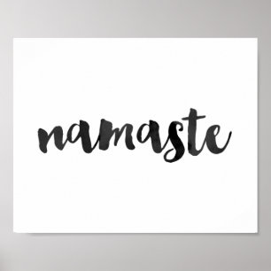 "namaste" citationsteckenaffisch poster