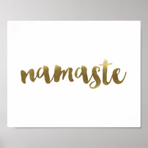 "namaste" citationsteckenaffisch poster