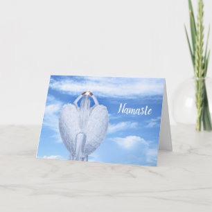 Namaste citera Tack Ascension Angel med Vingar Kort