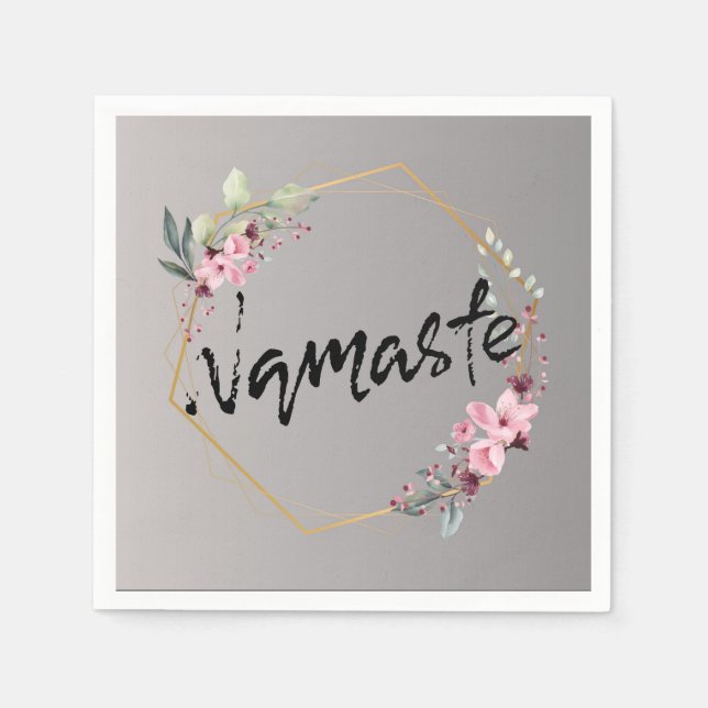 Namaste Cocktail Napkin Pappersservett (Framsidan)