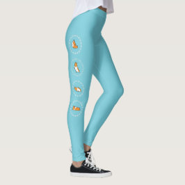 Namaste Corgidamasker Leggings