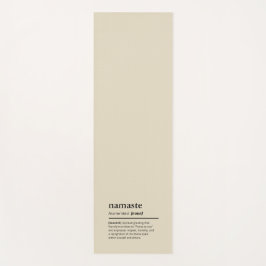 Namaste definition Beige Simple Modern Yoga Mat