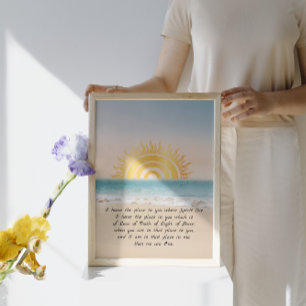 Namaste definition för guld Sol Poster