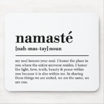 Namaste definition Yoga Modern Minimal Meditation