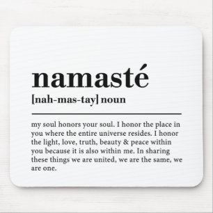 Namaste definition Yoga Modern Minimal Meditation Musmatta
