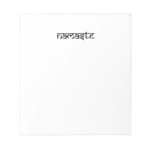 Namaste design på Sanskrit stil Anteckningsblock