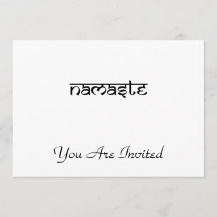 Namaste Design på Sanskrit Stil Inbjudningar
