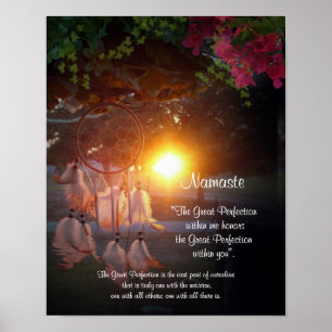 Namaste Dreamcatcher-soluppsättning Poster