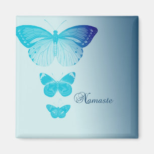 Namaste fjärilar magnet