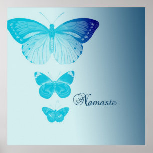 Namaste fjärilar poster
