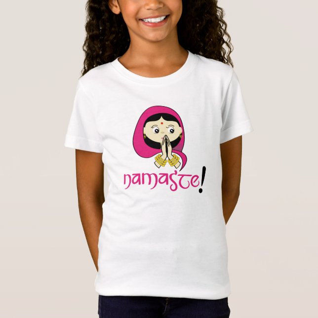 Namaste! (Flicka) T-shirt (Framsida)
