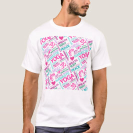 Namaste, för fred och för harmoni rosa YOGAmönster Tröja