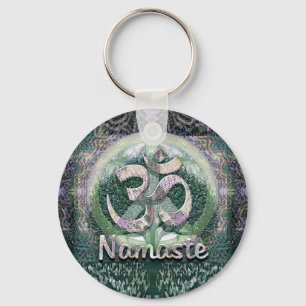 Namaste fredsymbol nyckelring