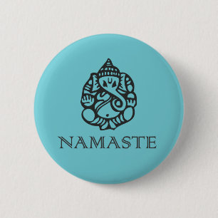 Namaste Ganesh emblem Knapp