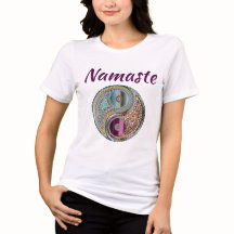 Namaste Glitter Blick Juveltonad Yin-Yang-symbol