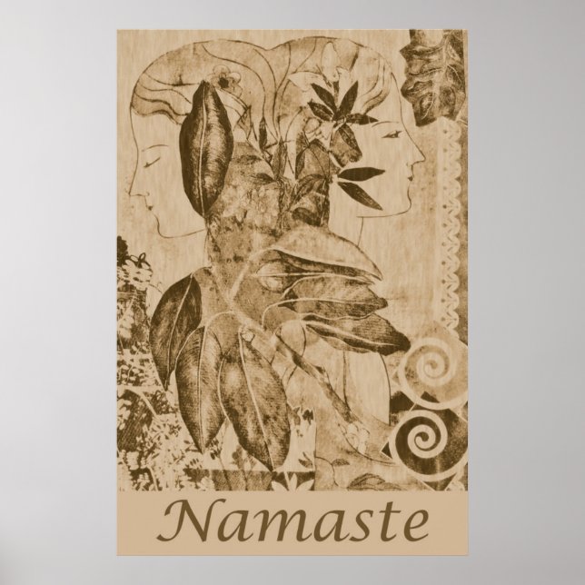 Namaste Goddesses Lithograph 24 tum x 36 tum Poste Poster (Framsidan)