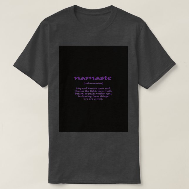 NAMASTE-grafik T Shirt (Design framsida)