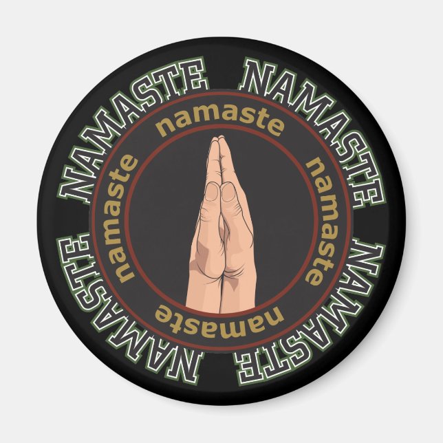 Namaste Händer Magnet (Framsidan)