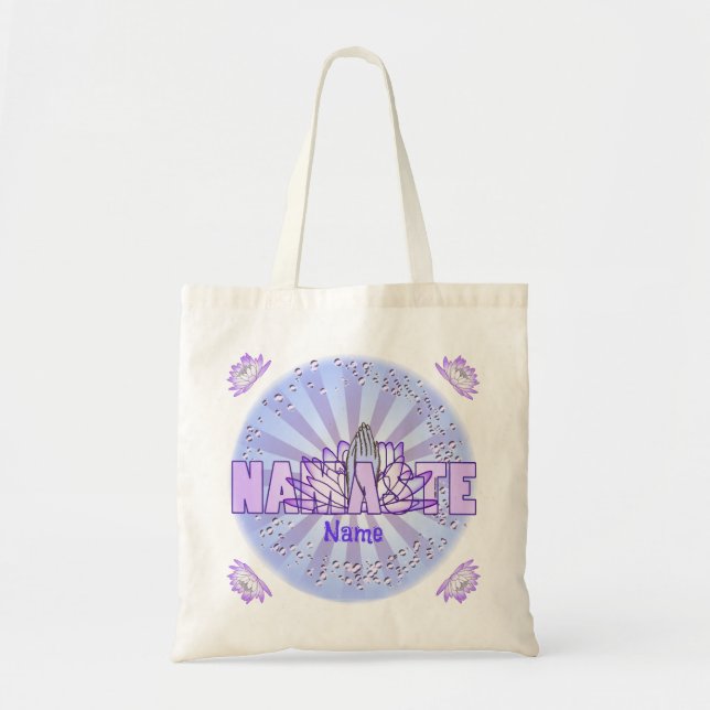 Namaste Händer Tote Bag Tygkasse (Framsidan)