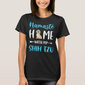 Namaste hem med min Shih Tzu Mamma Yoga Shih Tzu T Shirt