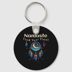 Namaste Hitta Din Flöde Halvmåne Drömfångare Nyckelring