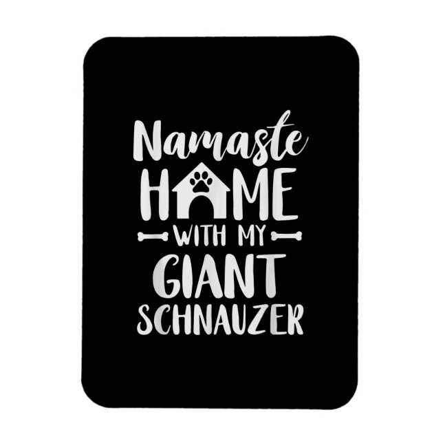 Namaste Home Giant Schnauzer - Schnauzer Älskare Magnet (Vertikal)