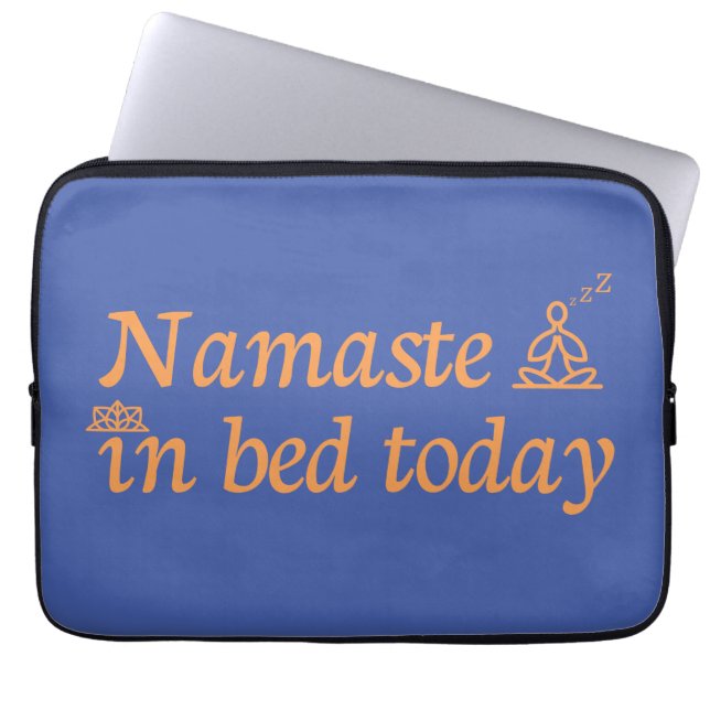 Namaste i Bed Laptop Fodral (Framsidan)