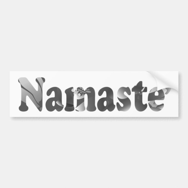 Namaste i gråton bildekal (Framsidan)
