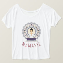 Namaste i Lotus Pose - Yoga Asana Woman T-shirt