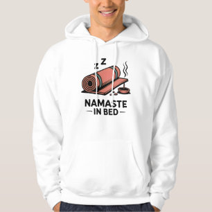 Namaste i sängen – Rolig yogamatta & rökelse desig Hoodie