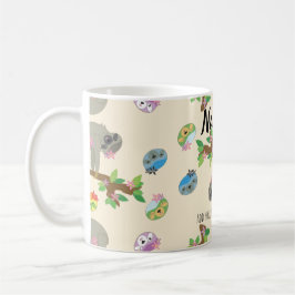 NAMASTE IN BED Cute SLOTH Yoga MUGG Personlig