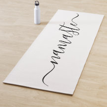 Namaste Initialer Personlig Black White
