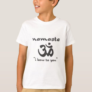 Namaste - jag böjer mig för dig tee shirt