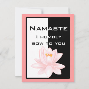 Namaste - jag böjer mig ödmjukt för dig inbjudningar