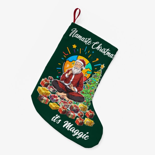 Namaste jul - liten julklapp julstrumpa (Framsidan (Hängande))