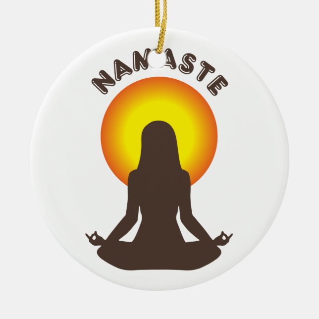 Namaste Julgransprydnad Keramik (Framsidan)