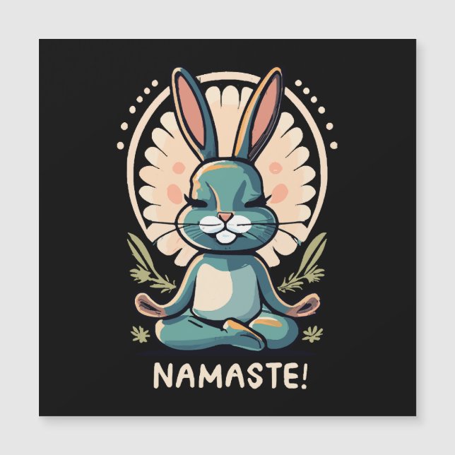 namaste kanin yoga kanin meditation (Framsida)
