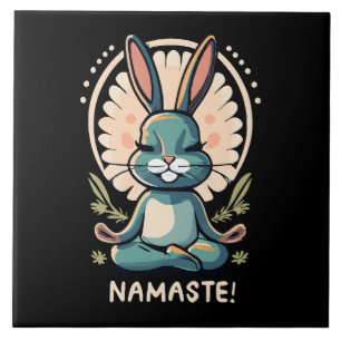 namaste kanin yoga kanin meditation kakelplatta