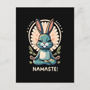namaste kanin yoga kanin meditation tilläggskort