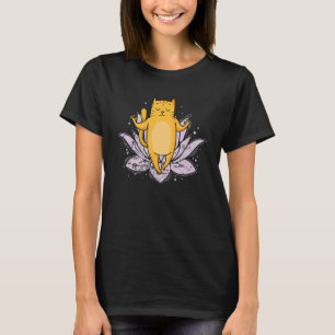 Namaste Katt Mediterar T Shirt