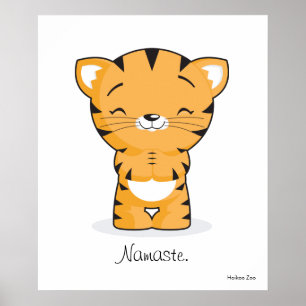 Namaste kattungeaffisch poster