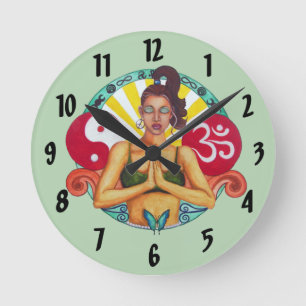 Namaste klipp rund klocka