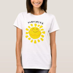 Namaste le Sol med sötande Händer T Shirt
