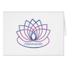 Namaste Lila och Rosa Lotus Flower